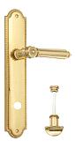 Дверная ручка Venezia на планке PL98 мод. Castello (полир. латунь) сантехническая